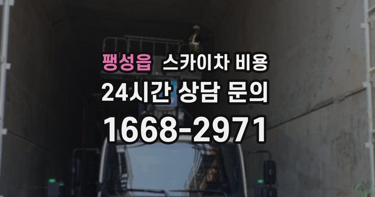 팽성읍 스카이차 비용