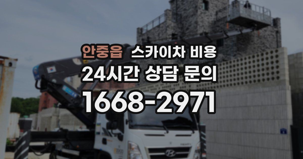 안중읍 스카이차 비용