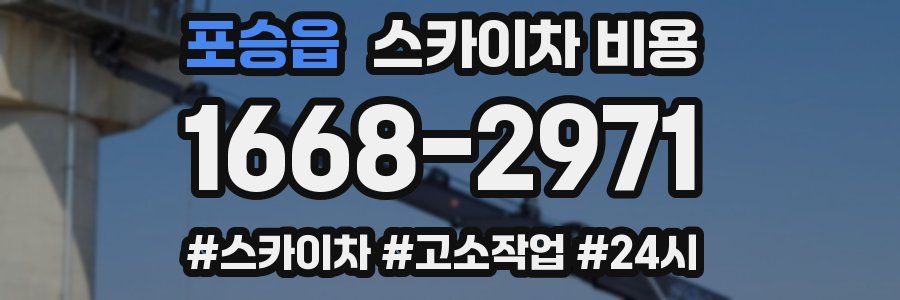 포승읍 스카이차 비용