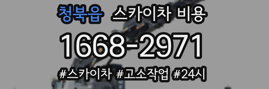 청북읍 스카이차 비용