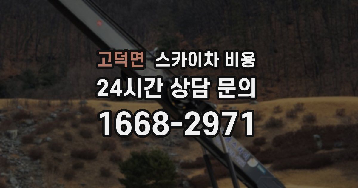 고덕면 스카이차 비용