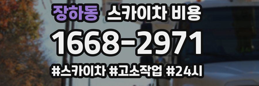 장하동 스카이차 비용