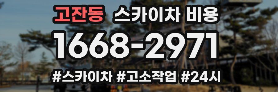 고잔동 스카이차 비용