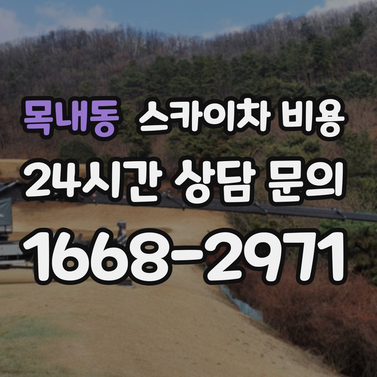 목내동 스카이차 비용