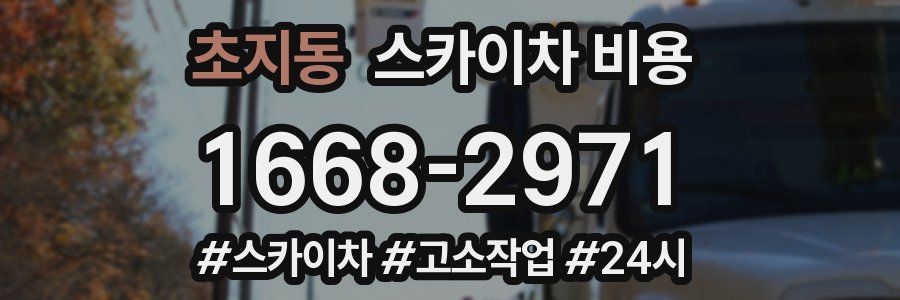 초지동 스카이차 비용