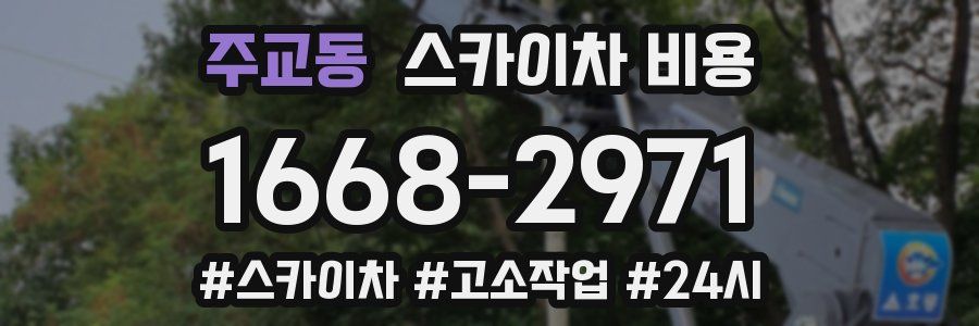 주교동 스카이차 비용