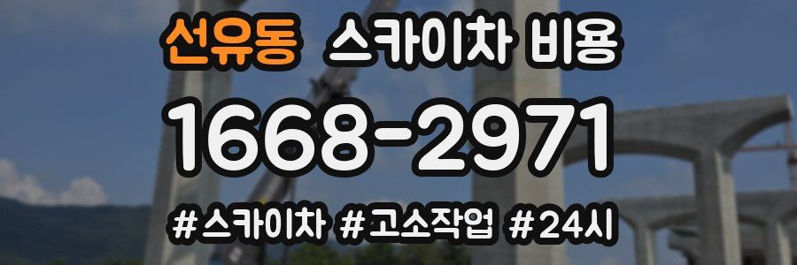 선유동 스카이차 비용