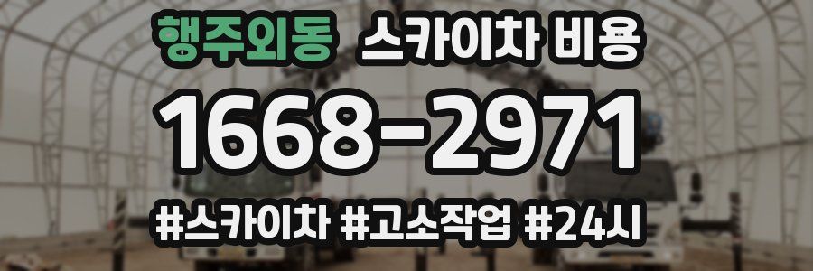 행주외동 스카이차 비용