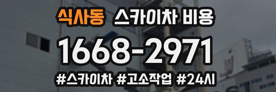 식사동 스카이차 비용