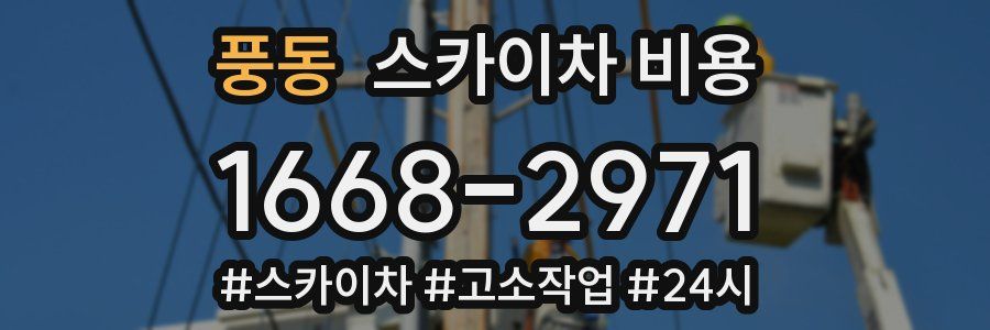 풍동 스카이차 비용