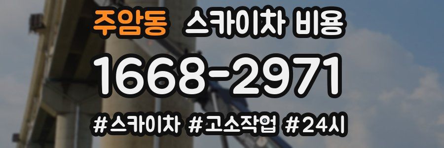 주암동 스카이차 비용
