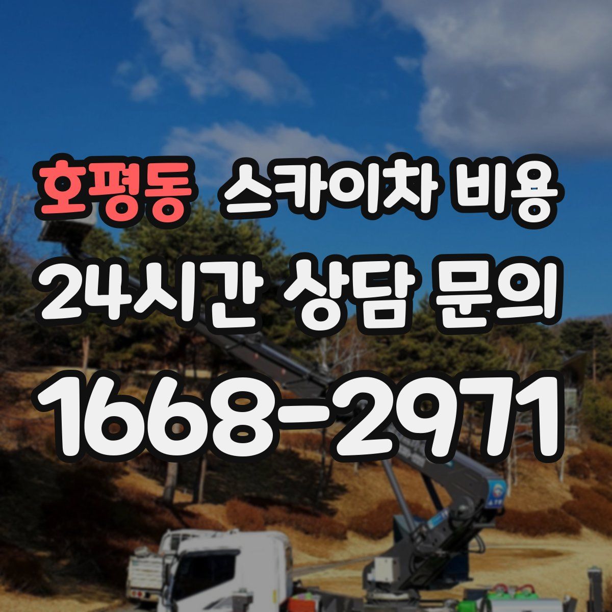 호평동 스카이차 비용