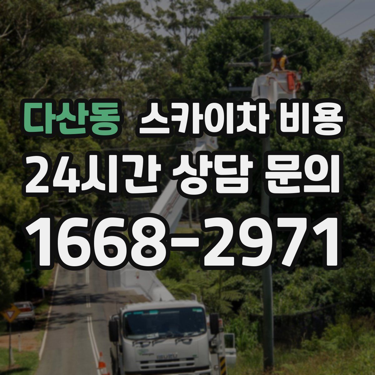 다산동 스카이차 비용