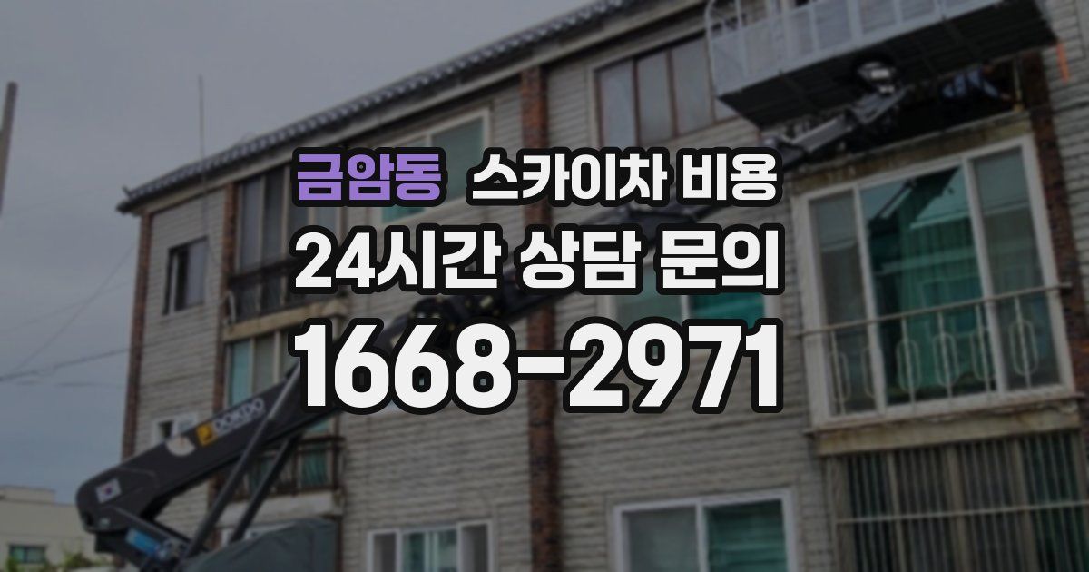 금암동 스카이차 비용