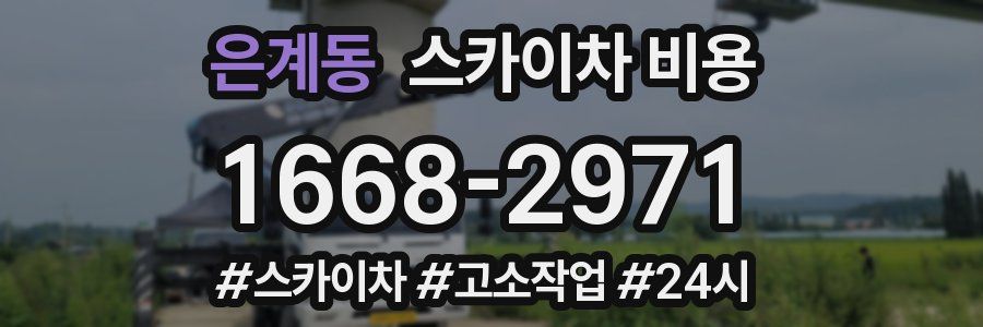 은계동 스카이차 비용