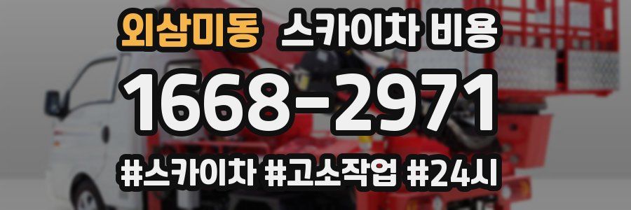 외삼미동 스카이차 비용