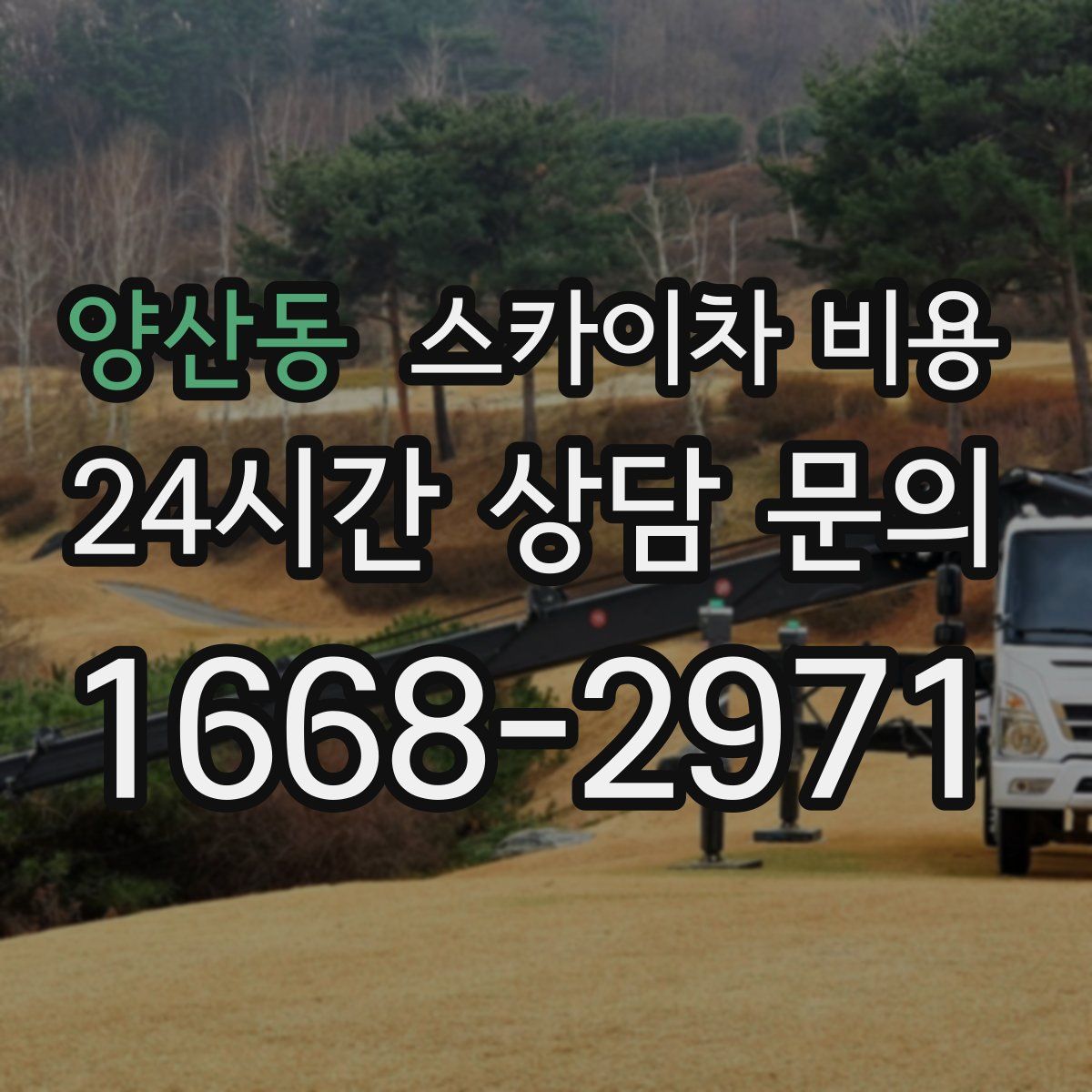 양산동 스카이차 비용