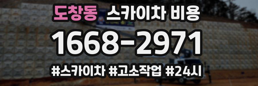 도창동 스카이차 비용