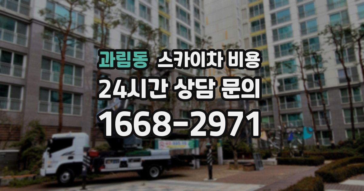 과림동 스카이차 비용