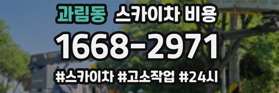 과림동 스카이차 비용