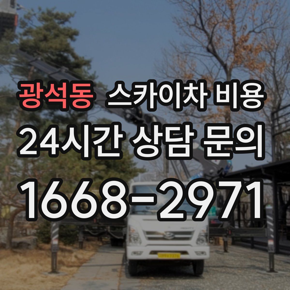 광석동 스카이차 비용