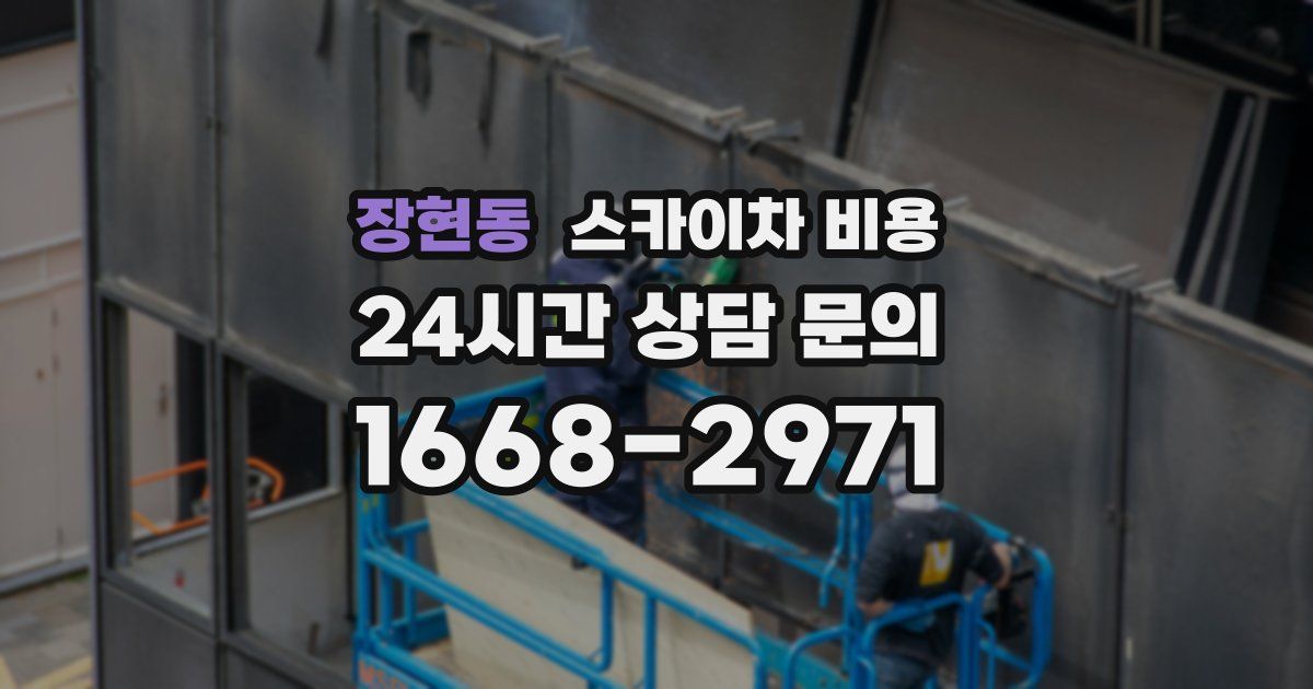 장현동 스카이차 비용