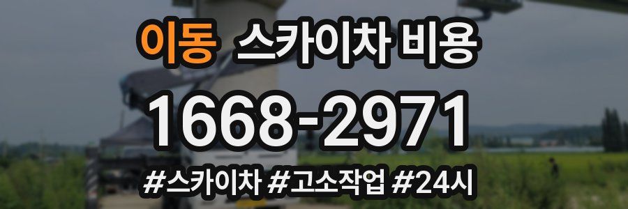 이동 스카이차 비용