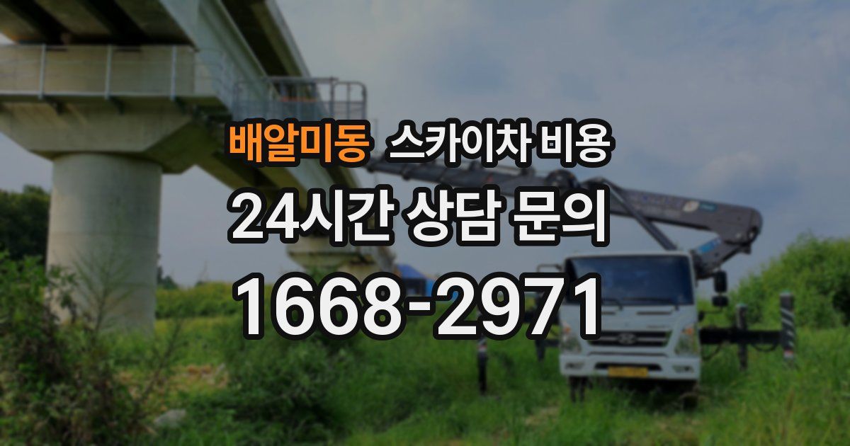 배알미동 스카이차 비용