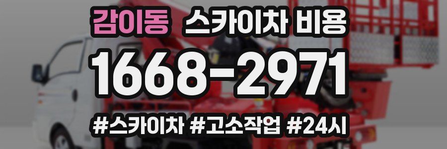 감이동 스카이차 비용