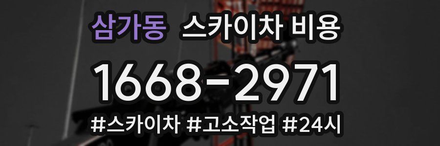 삼가동 스카이차 비용