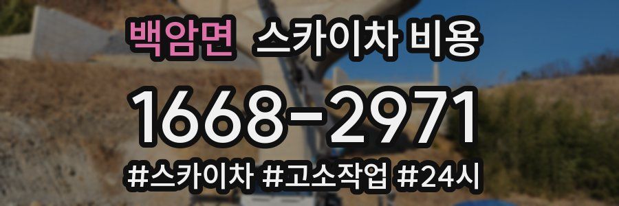 백암면 스카이차 비용