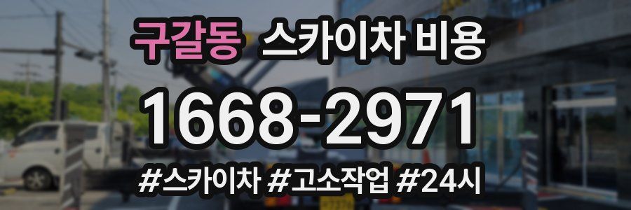 구갈동 스카이차 비용