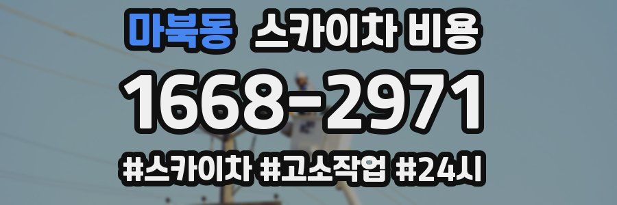 마북동 스카이차 비용