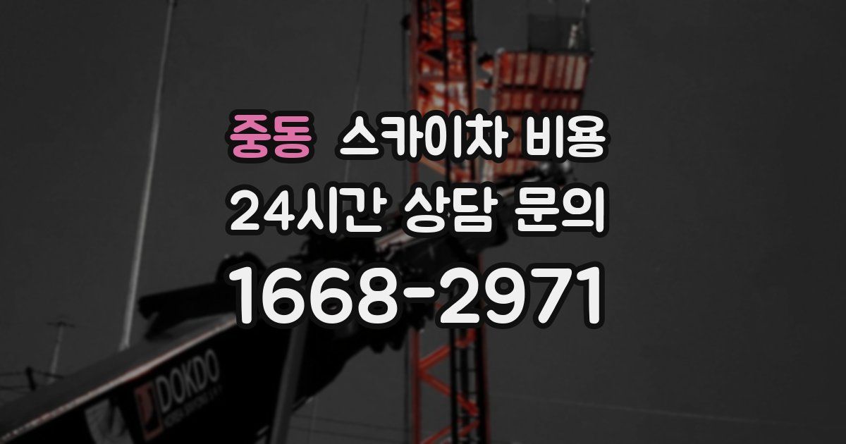 중동 스카이차 비용