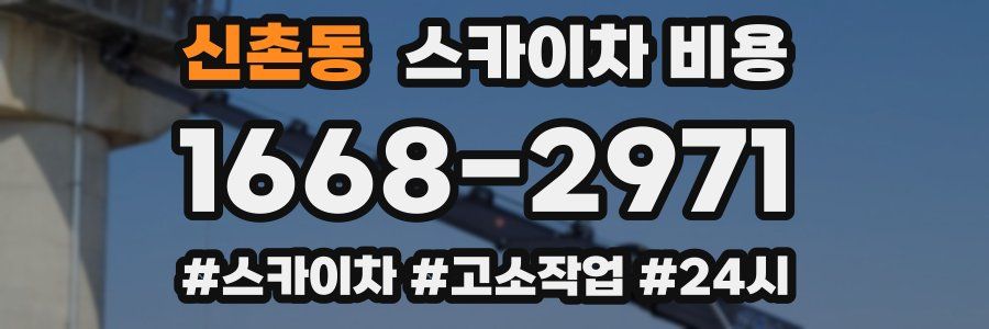 신촌동 스카이차 비용