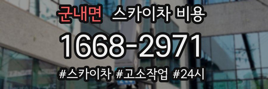 군내면 스카이차 비용