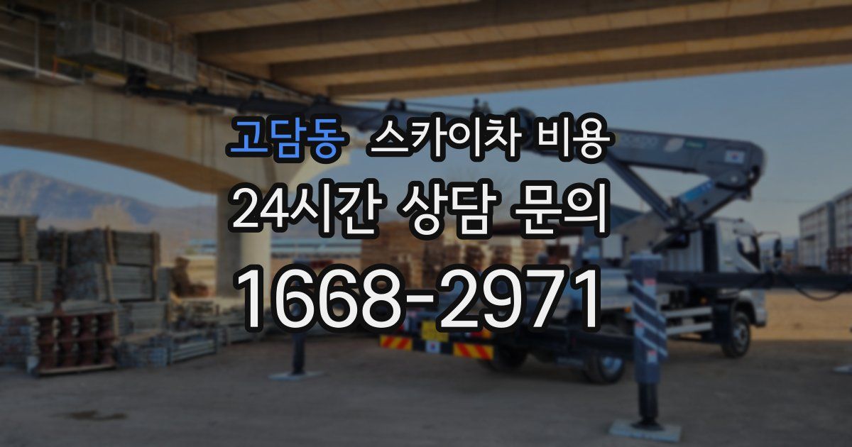 고담동 스카이차 비용