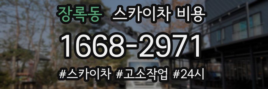 장록동 스카이차 비용