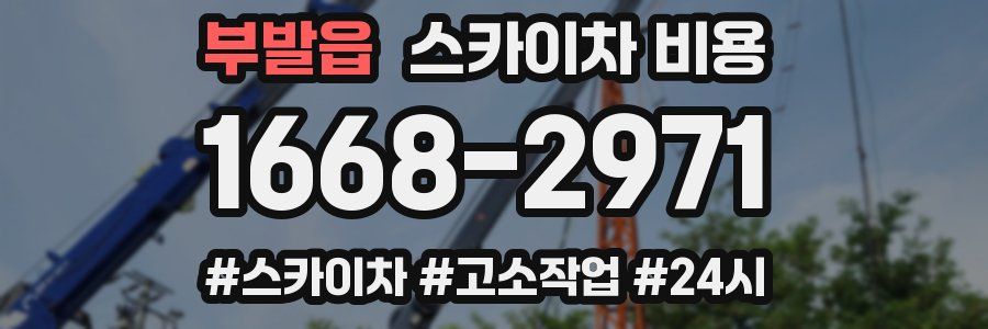 부발읍 스카이차 비용