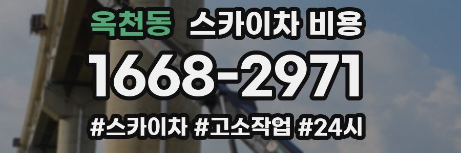 옥천동 스카이차 비용