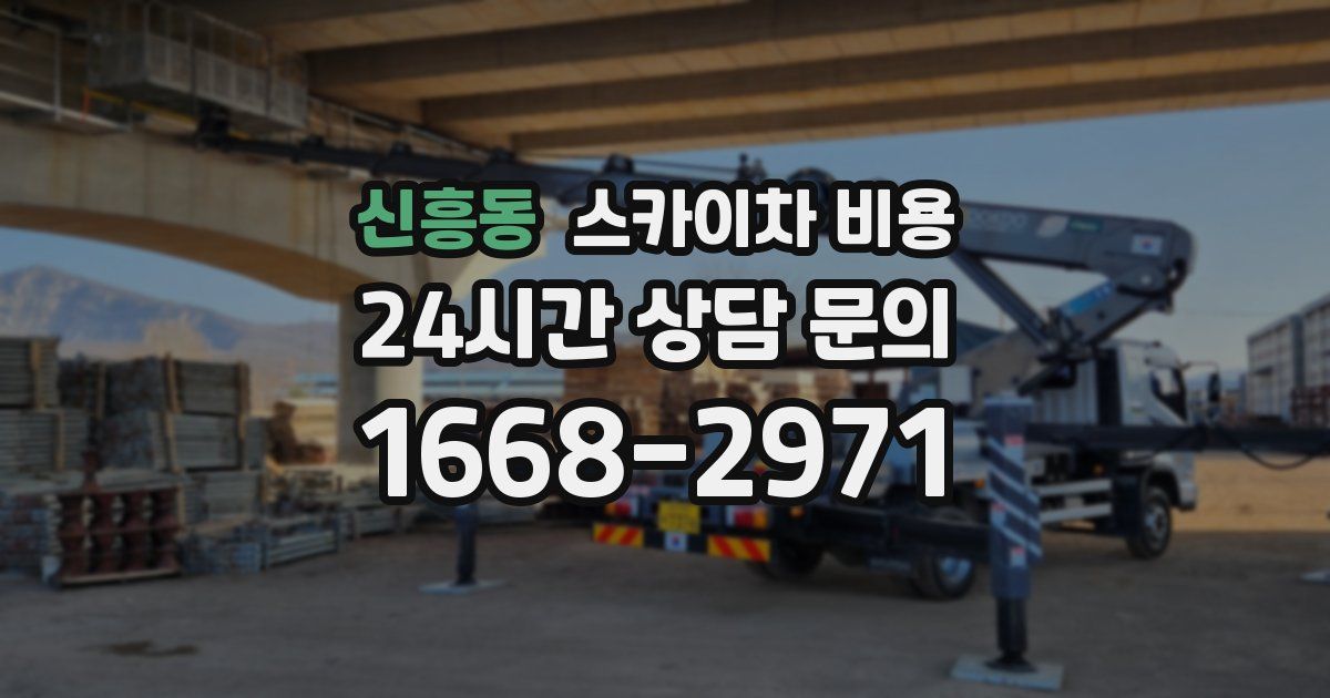 신흥동 스카이차 비용