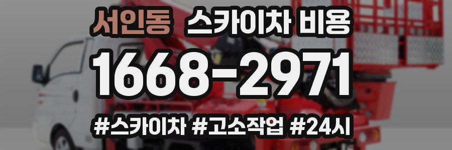 서인동 스카이차 비용