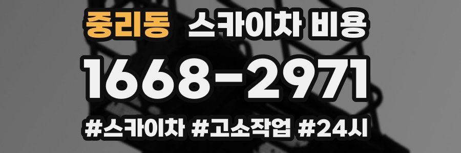 중리동 스카이차 비용