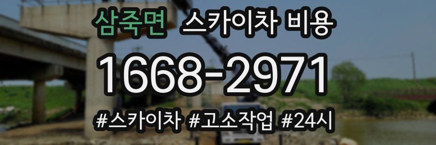 삼죽면 스카이차 비용