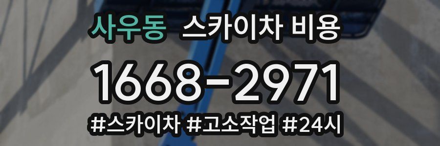 사우동 스카이차 비용