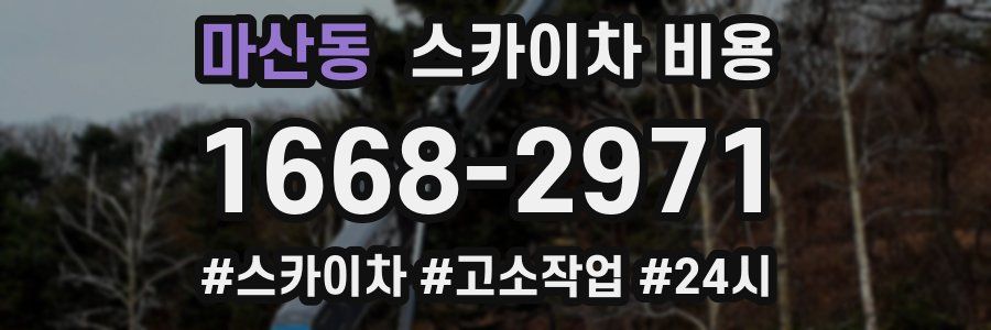 마산동 스카이차 비용