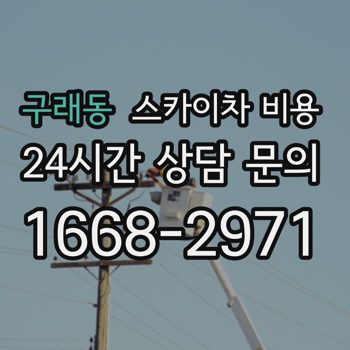 구래동 스카이차 비용