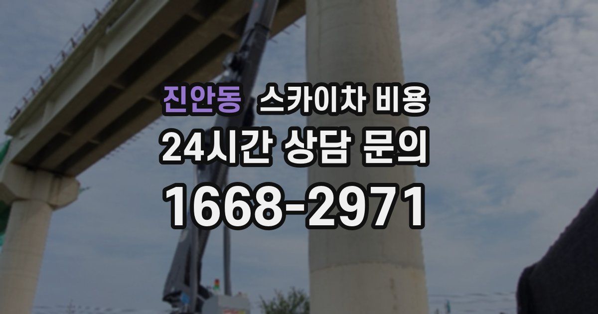 진안동 스카이차 비용