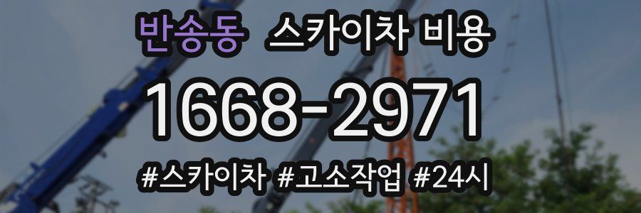 반송동 스카이차 비용