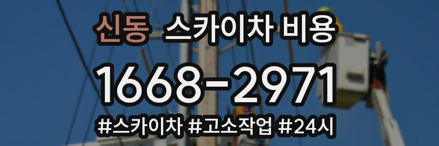 신동 스카이차 비용